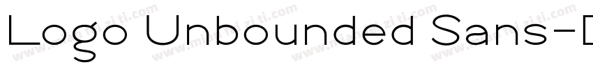Logo Unbounded Sans字体转换